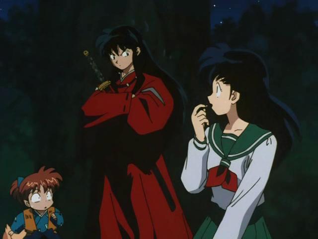 Otaku Gallery  / Anime e Manga / Inu-Yasha / Screen Shots / Episodi / 013 - L`enigma della luna nuova! Inuyasha dai capelli neri! / 131.jpg